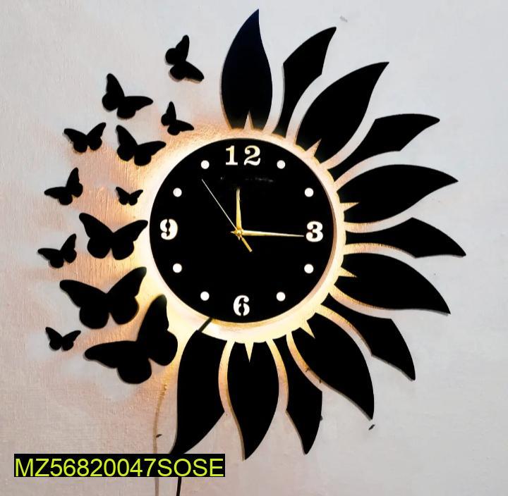 Analog Wall Clock With LightAshiyana Shopping Mall