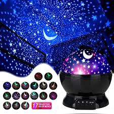 Star Moon Light Rotating Projector Lamp